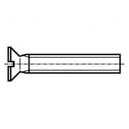 Şurub M2x10 îngropat crestat 0,5mm oţel zincat | Electronic-mag.ro | Componente Electronice