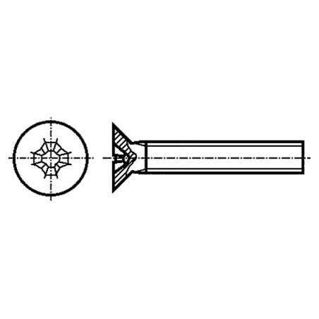 Şurub M2x8 Phillips PH1 îngropat din oțel inoxidabil A2 | Electronic-mag.ro | Componente Electronice