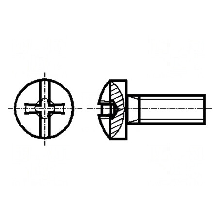 Şurub M3x14 0,5 Cap buton Phillips 0,6mm PH1 oţel | Electronic-mag.ro | Componente Electronice