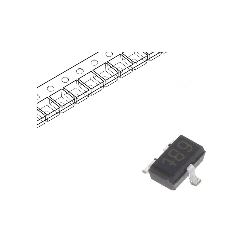 Tranzistor NPN bipolar 45V 0,5A 200mW SC70 SOT323 | Electronic-mag.ro | Componente Electronice