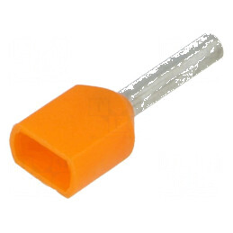 Vârf tub de capăt izolată dublă cupru 0,5mm² 8mm cositorit | Electronic-mag.ro | Componente Electronice