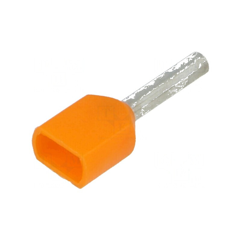 Vârf tub de capăt izolată dublă cupru 0,5mm² 8mm cositorit | Electronic-mag.ro | Componente Electronice