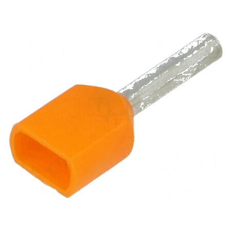 Vârf tub de capăt izolată dublă cupru 0,5mm² 8mm cositorit | Electronic-mag.ro | Componente Electronice
