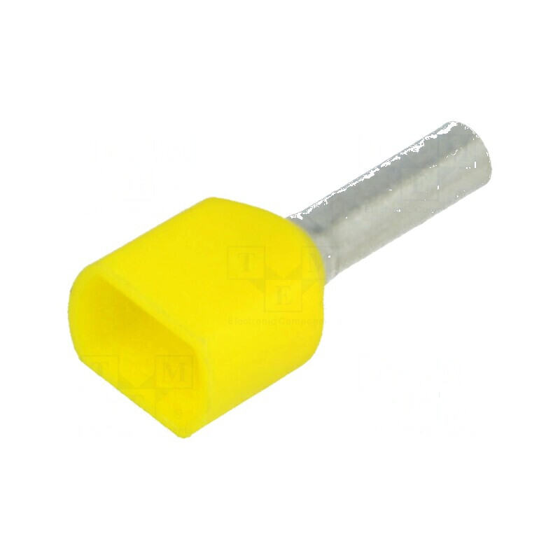 Vârf tub de capăt izolată dublă cupru 1mm² 8mm cositorit | Electronic-mag.ro | Componente Electronice