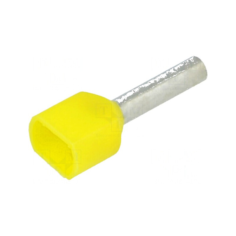 Vârf tub capăt izolată dublă cupru 1mm² 10mm cositorit | Electronic-mag.ro | Componente Electronice