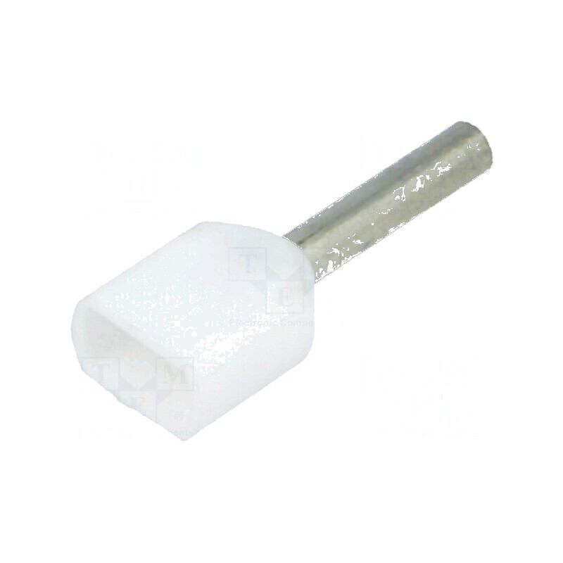 Vârf tub capăt izolată dublă cupru 0,5mm² 8mm cositorit | Electronic-mag.ro | Componente Electronice