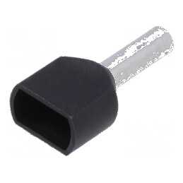Vârf tub de capăt izolată dublă cupru 1,5mm2 8mm cositorit | Electronic-mag.ro | Componente Electronice