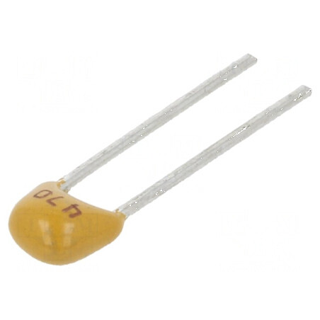 Condensator ceramic 47pF 50V C0G NP0 ±5% THT 2,54mm | Electronic-mag.ro | Componente Electronice