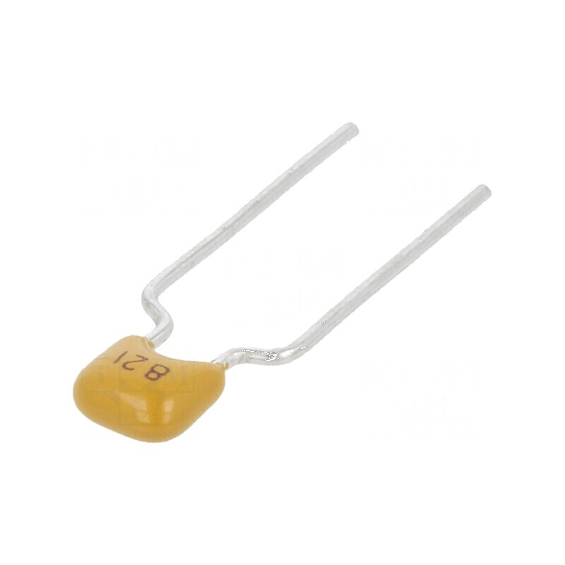 Condensator ceramic 820pF 50V X7R ±10% THT 5mm | Electronic-mag.ro | Componente Electronice
