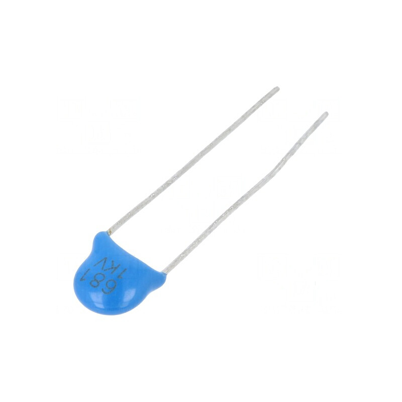 Condensator ceramic 680pF 1kV Y5P ±10% THT 5mm | Electronic-mag.ro | Componente Electronice