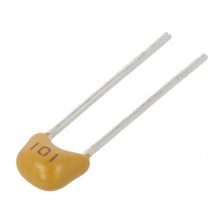 Condensator ceramic 10pF 50V C0G NP0 ±5% THT 2,54mm | Electronic-mag.ro | Componente Electronice