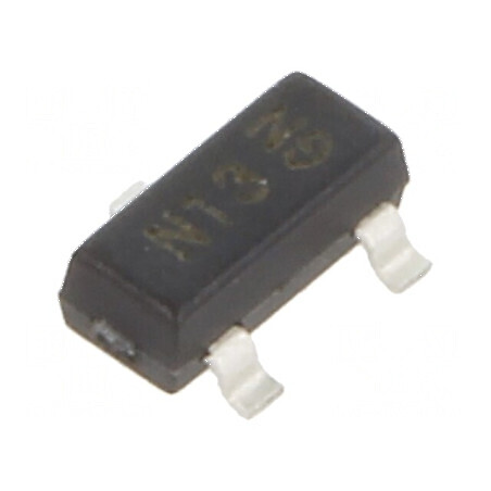 Tranzistor NPN bipolar BRT 50V 50mA 200mW SOT23 R1 10kΩ | Electronic-mag.ro | Componente Electronice