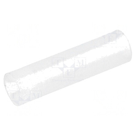 Bucșă de distanțare LED 4mm x 3mm x 15mm naturală | Electronic-mag.ro | Componente Electronice