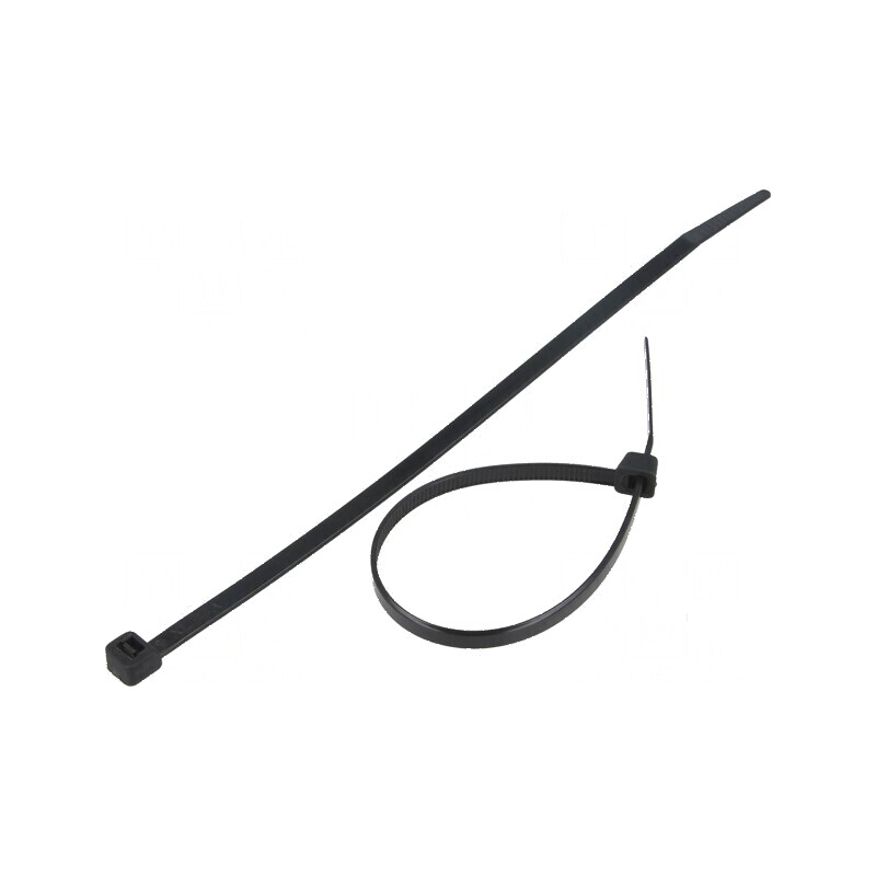 Colier de strângere poliamidă 180mm 4,8mm 222N negru | Electronic-mag.ro | Componente Electronice