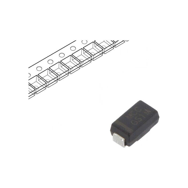 Diodă SMD redresoare 1kV 1A 2us SMAE Ufmax 1,1V Ifsm 30A | Electronic-mag.ro | Componente Electronice Diodă SMD redresoare 1kV 1A 2us SMAE Ufmax 1,1V Ifsm 30A | Electronic-mag.ro | Componente Electronice