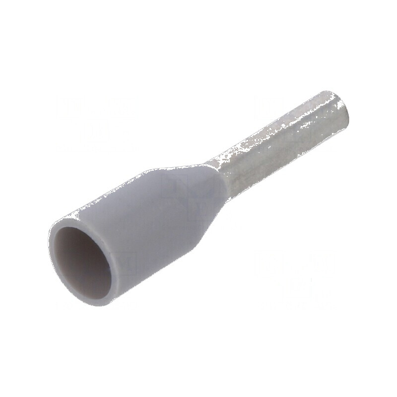 Vârf tub de capăt izolată cupru 0,75mm2 6mm gri | Electronic-mag.ro | Componente Electronice