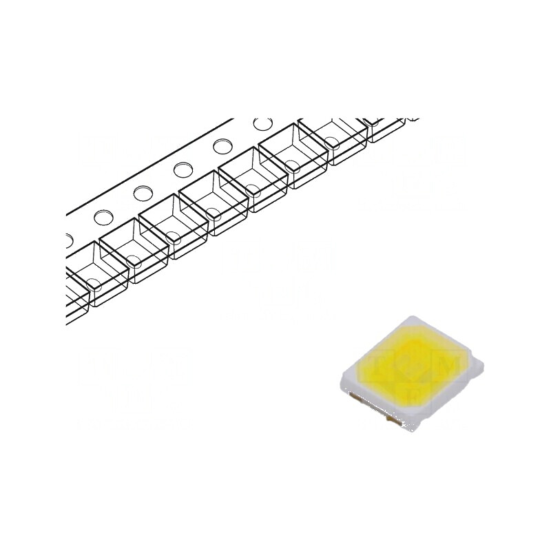 Lampa LED Alb Cald 2800-3100K 105-115lm 120° 8,4-10,4VDC | Electronic-mag.ro | Componente Electronice