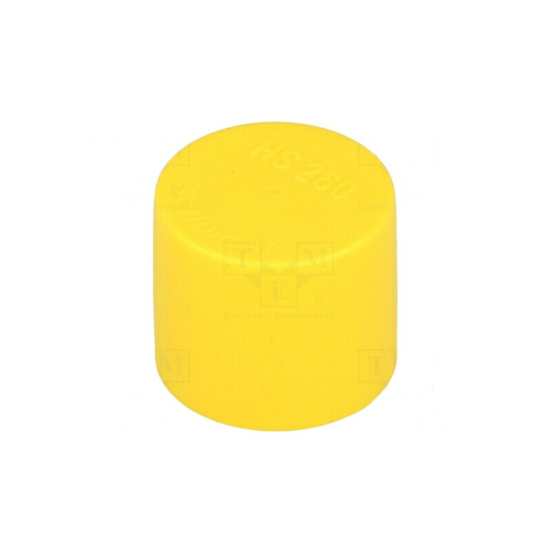 Cap de protecție galben rotund Ø33mm H33,5mm LDPE | Electronic-mag.ro | Componente Electronice