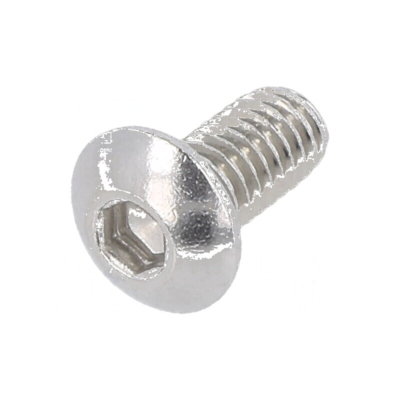 Şurub M4x8 Cap imbus HEX 2,5mm oțel inoxidabil A2 | Electronic-mag.ro | Componente Electronice