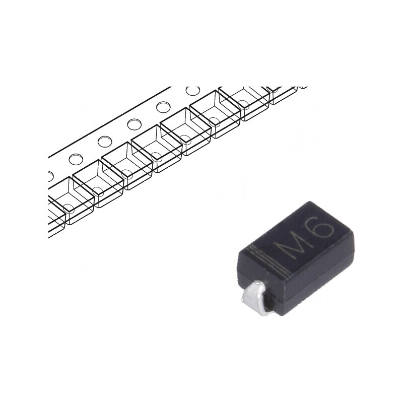 Diodă redresoare SMD 1kV 1A 1,1V Ufmax 30A Ifsm | Electronic-mag.ro | Componente Electronice