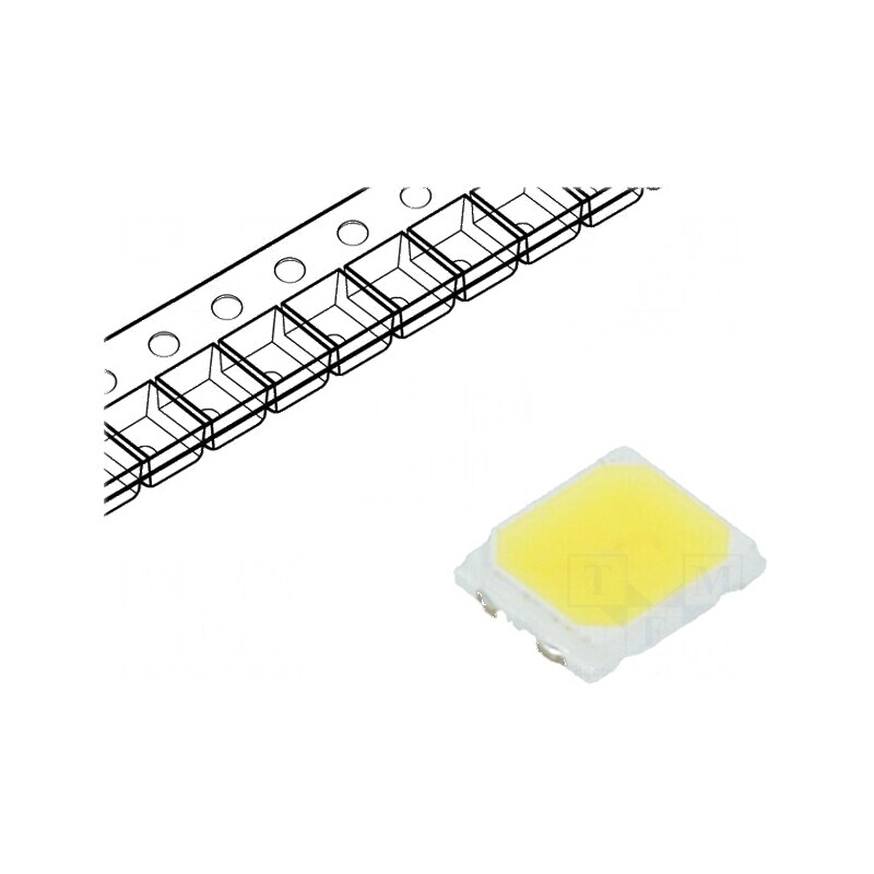 Banda LED SMD 2835 alb rece 5000K 24÷30lm 120° 60mA 60m | Electronic-mag.ro | Componente Electronice
