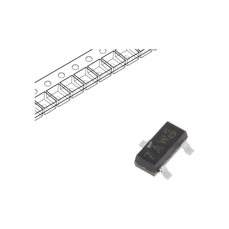Tranzistor NPN bipolar 40V 0,2A 250mW SOT23 TO236AB | Electronic-mag.ro | Componente Electronice