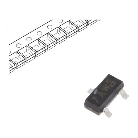 Tranzistor NPN bipolar 40V 0,2A 250mW SOT23 TO236AB | Electronic-mag.ro | Componente Electronice