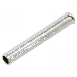 Vârf tub de capăt neizolat cupru 0,5mm² 10mm cositorit | Electronic-mag.ro | Componente Electronice