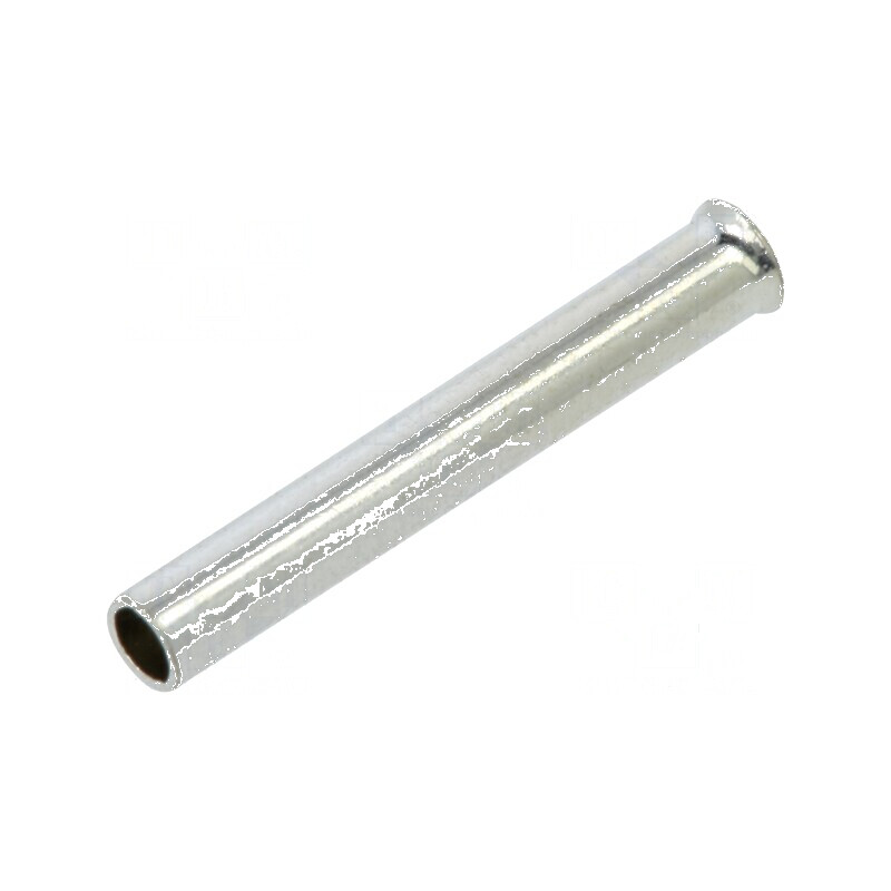 Vârf tub de capăt neizolat cupru 0,5mm² 10mm cositorit | Electronic-mag.ro | Componente Electronice