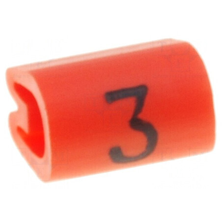 Markere Marcaj PVC portocalie 3 4,3mm 6,9mm -45÷70°C | Electronic-mag.ro | Componente Electronice