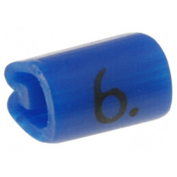 Markere Marcaj PVC Albastră 6mm 45÷70°C | Electronic-mag.ro | Componente Electronice