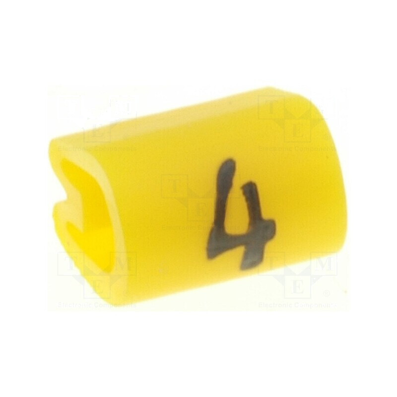 Markere Marcaj PVC galben 4 5,5÷8,9mm -45÷70°C | Electronic-mag.ro | Componente Electronice