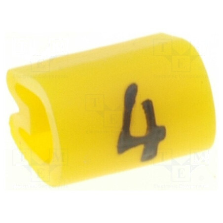 Markere Marcaj PVC galben 4 5,5÷8,9mm -45÷70°C | Electronic-mag.ro | Componente Electronice