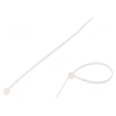 Colier strângere poliamidă 250mm 2,5mm 78N naturală | Electronic-mag.ro | Componente Electronice