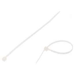 Colier de strângere poliamidă 200mm 3,6mm 176N naturală | Electronic-mag.ro | Componente Electronice