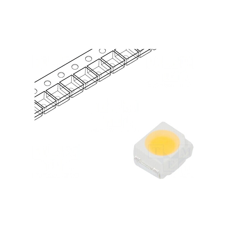 LED SMD 3528 PLCC2 Alb Cald 3500-5300mcd 2750-3350K 70 120° | Electronic-mag.ro | Componente Electronice