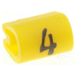 Markere Marcaj PVC Galben 4 3,8-6,3mm 45-70°C | Electronic-mag.ro | Componente Electronice