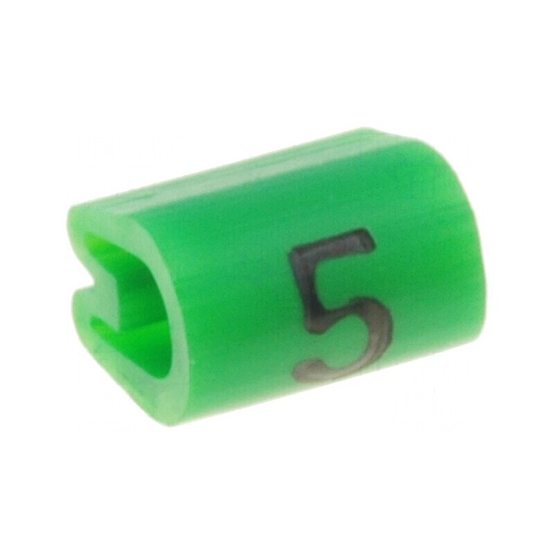 Markere Marcaj PVC verde 5 2/3, 2mm, temperatură -45÷70°C | Electronic-mag.ro | Componente Electronice