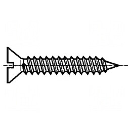 Șurub 2,9x13 îngropat crestat 0,8mm oțel călit zincat | Electronic-mag.ro | Componente Electronice