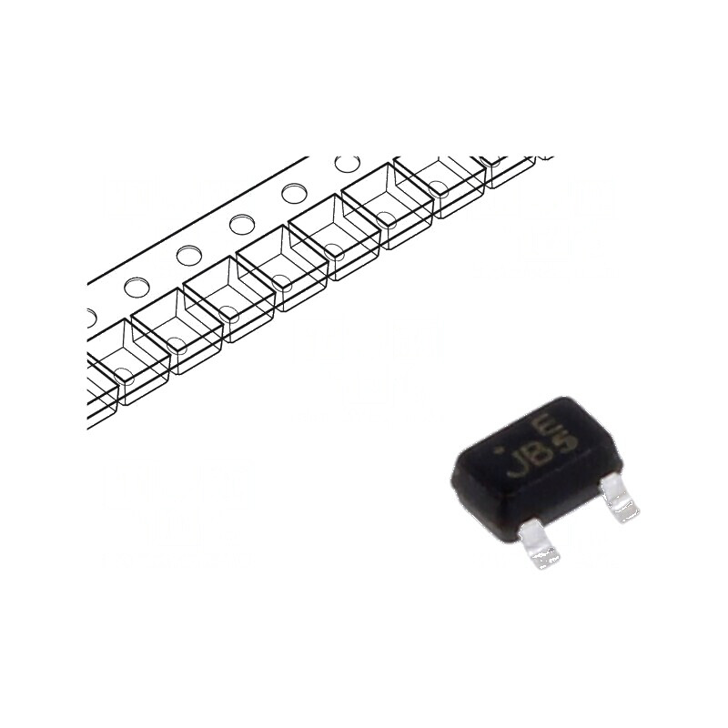 Diodă SMD 100V 0,15A 4ns SOT323 Ufmax 1,25V | Electronic-mag.ro | Componente Electronice