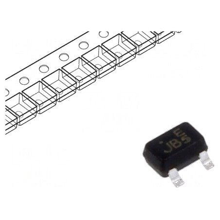 Diodă SMD 100V 0,15A 4ns SOT323 Ufmax 1,25V | Electronic-mag.ro | Componente Electronice
