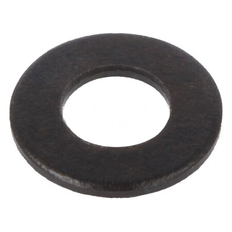 Şaibă rotundă M4 D9mm h0,8mm oţel finisat negru | Electronic-mag.ro | Componente Electronice