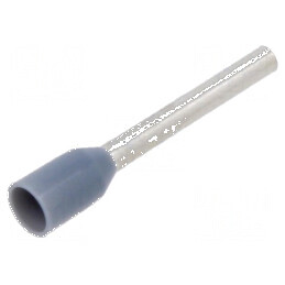 Vârf tub capăt izolată cupru 0,75mm² 12mm cositorit gri | Electronic-mag.ro | Componente Electronice