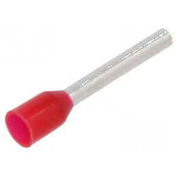 Vârf tub capăt izolată cupru 1mm² 12mm cositorit crimpat | Electronic-mag.ro | Componente Electronice