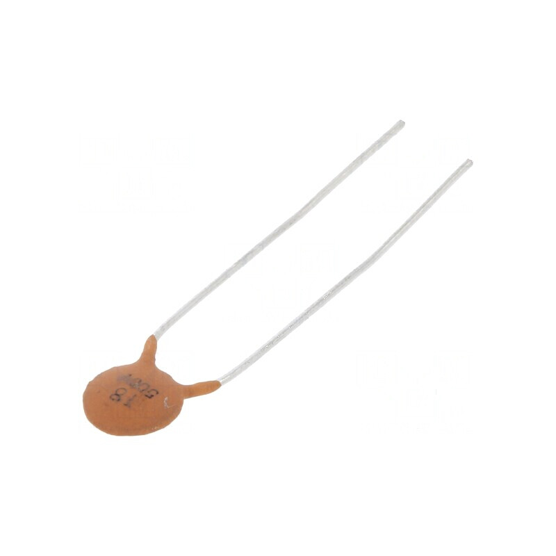 Condensator ceramic 18pF 500V C0G (NP0) ±10% THT 5mm | Electronic-mag.ro | Componente Electronice