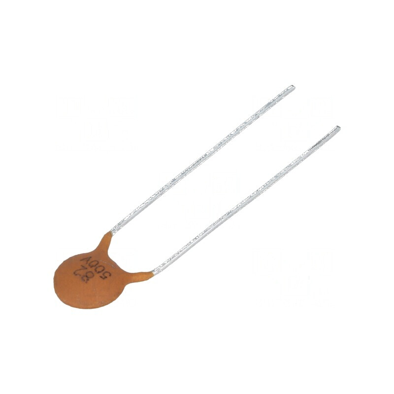 Condensator ceramic 82pF 500V SL ±10% THT 5mm | Electronic-mag.ro | Componente Electronice