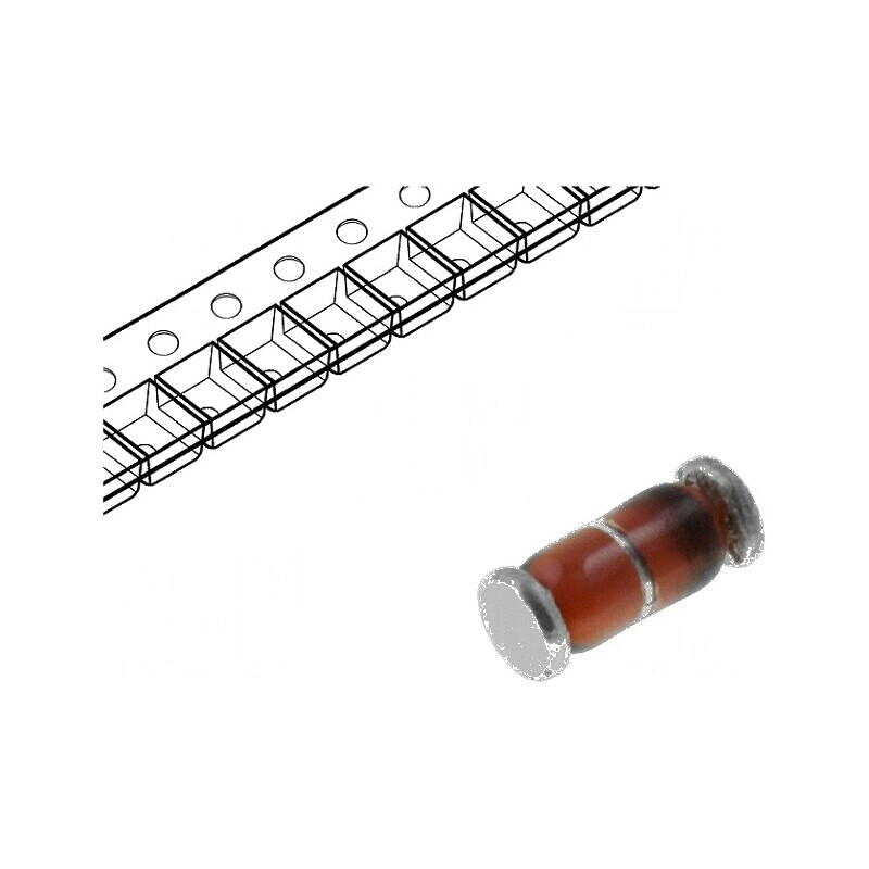 Diodă SMD 100V 0,3A 4ns SOD80 Ufmax 1V Ifsm 1A | Electronic-mag.ro | Componente Electronice