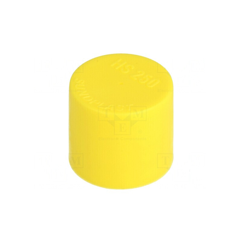 Cap de protecție galben Ø25mm H23,5mm LDPE rotund | Electronic-mag.ro | Componente Electronice