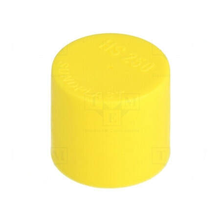 Cap de protecție galben Ø25mm H23,5mm LDPE rotund | Electronic-mag.ro | Componente Electronice