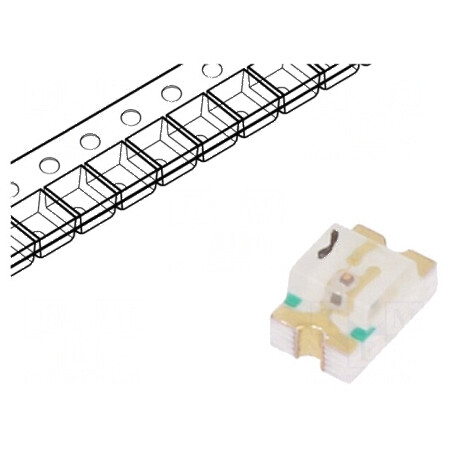 LED SMD 0805 roșie 65-115mcd 120° 20mA 624nm | Electronic-mag.ro | Componente Electronice